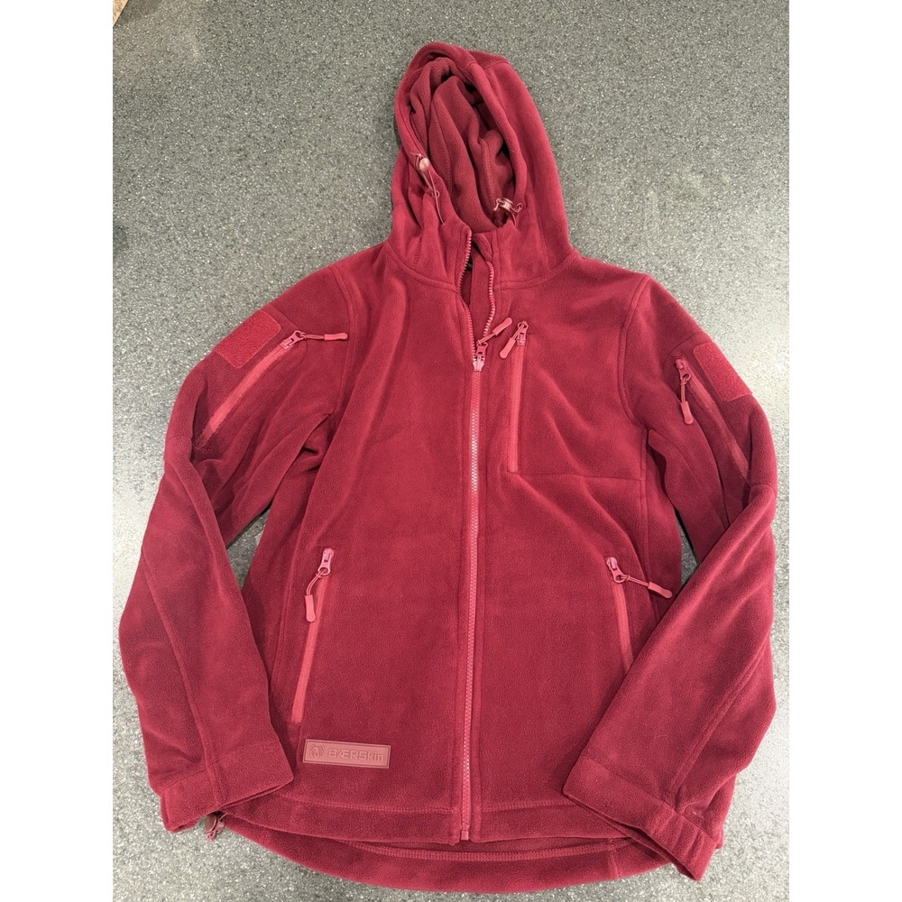 Baerskin Tactical Hoodie 3.0 Burgundy Fleece Full Zip Women's Small